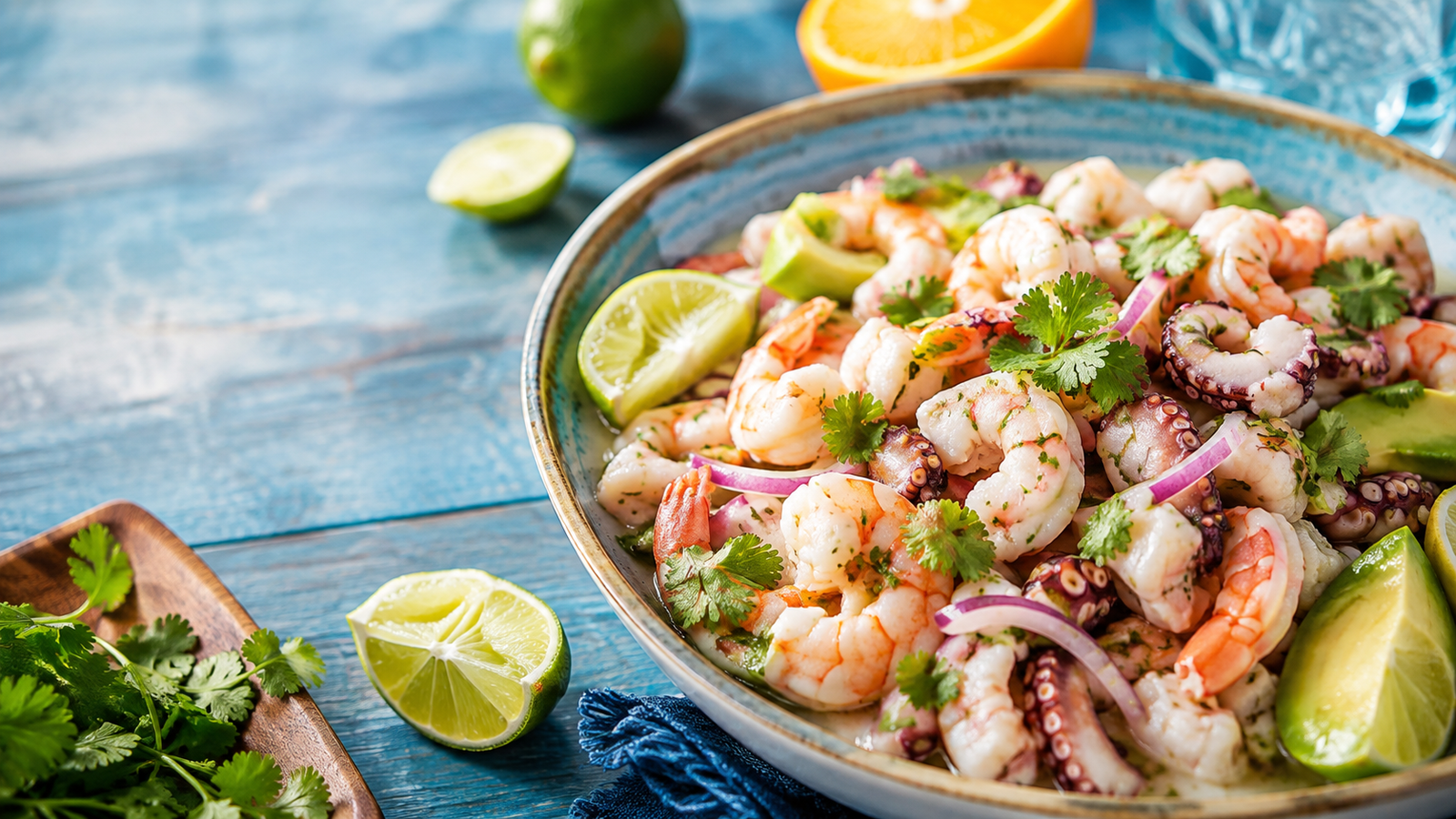 Ceviche fresco de ¡Qué Ceviche! TX en Houston